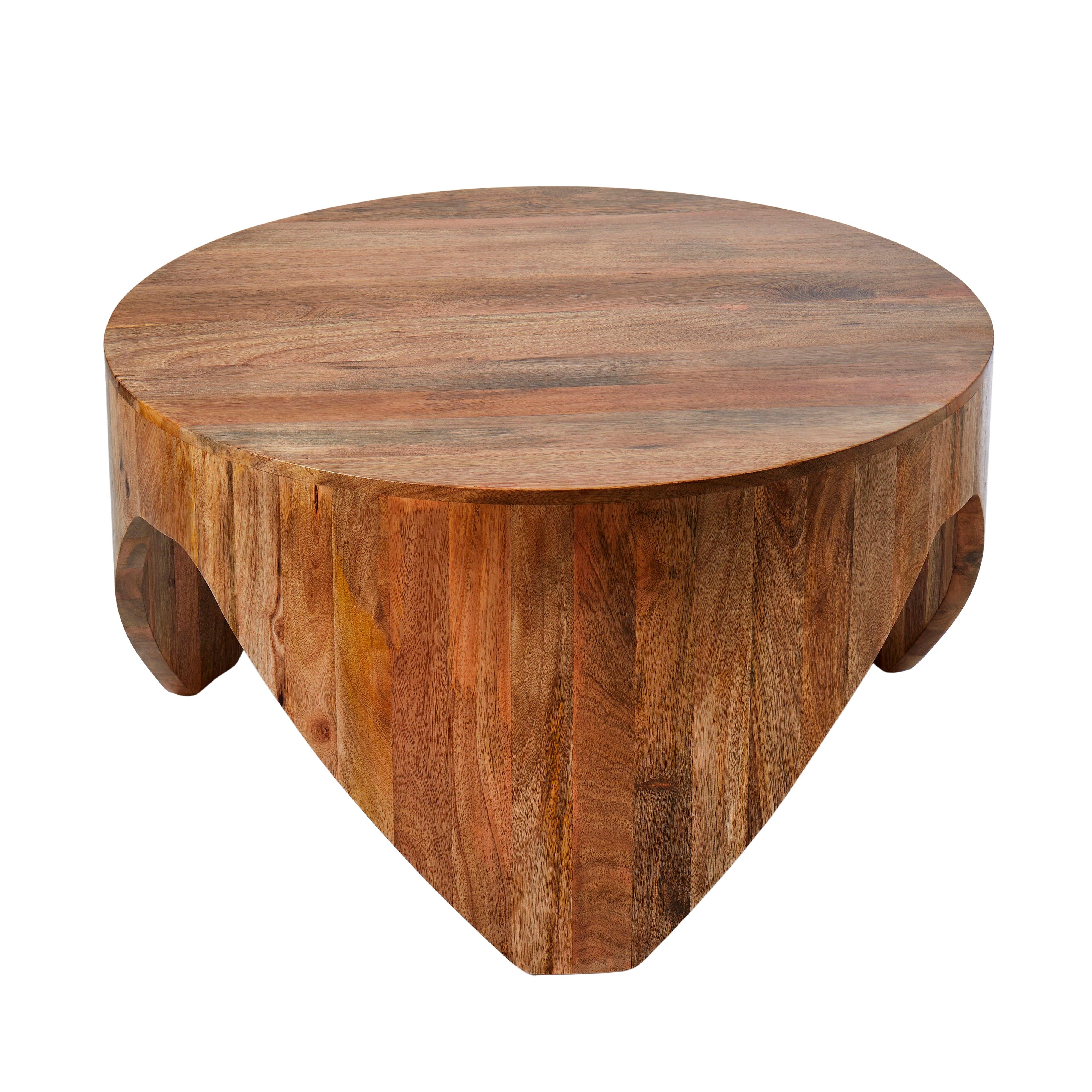 Woodlove Scissor Leg Coffee Table Natural 82x82x46cm - Furniture Castle