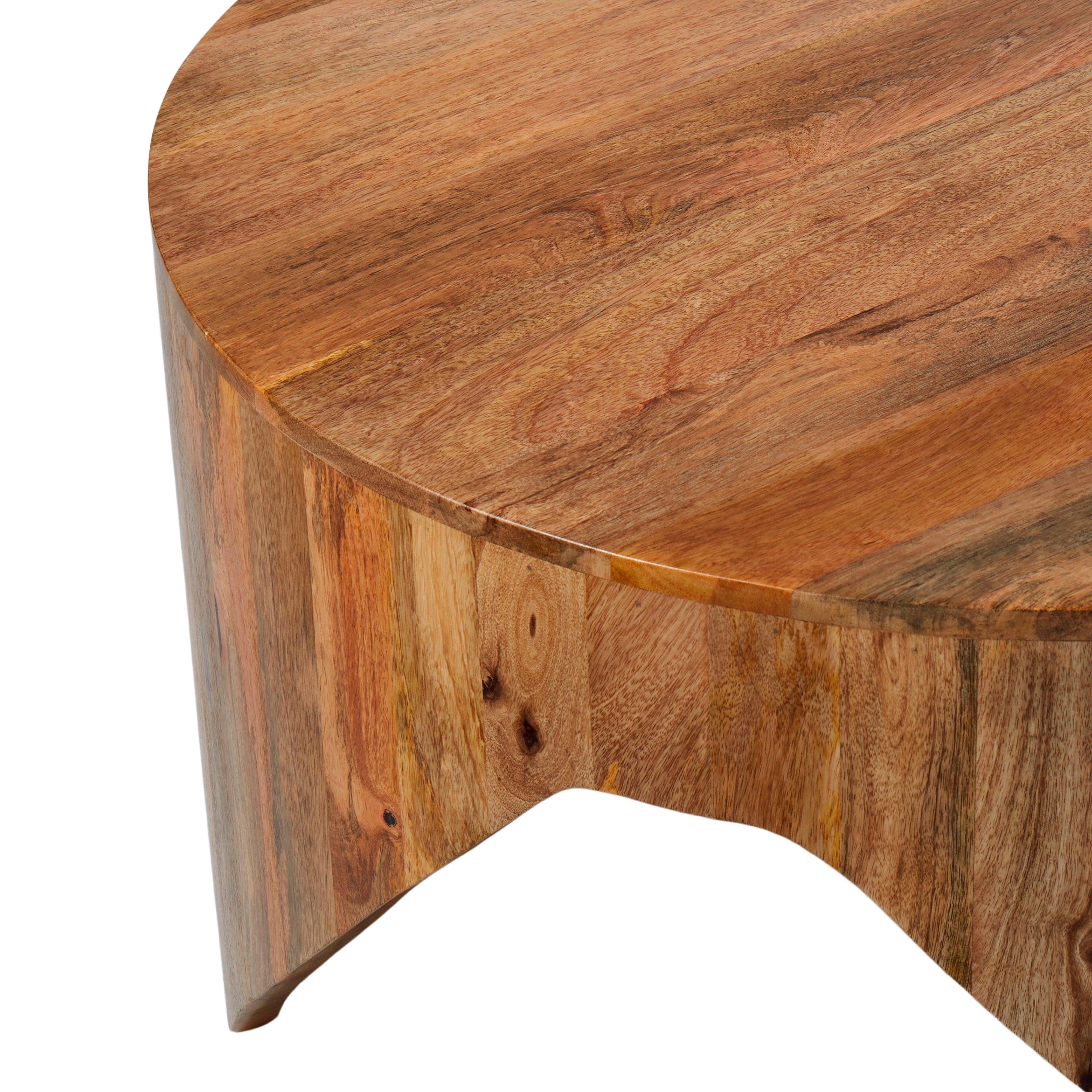 Woodlove Scissor Leg Coffee Table Natural 82x82x46cm - Furniture Castle