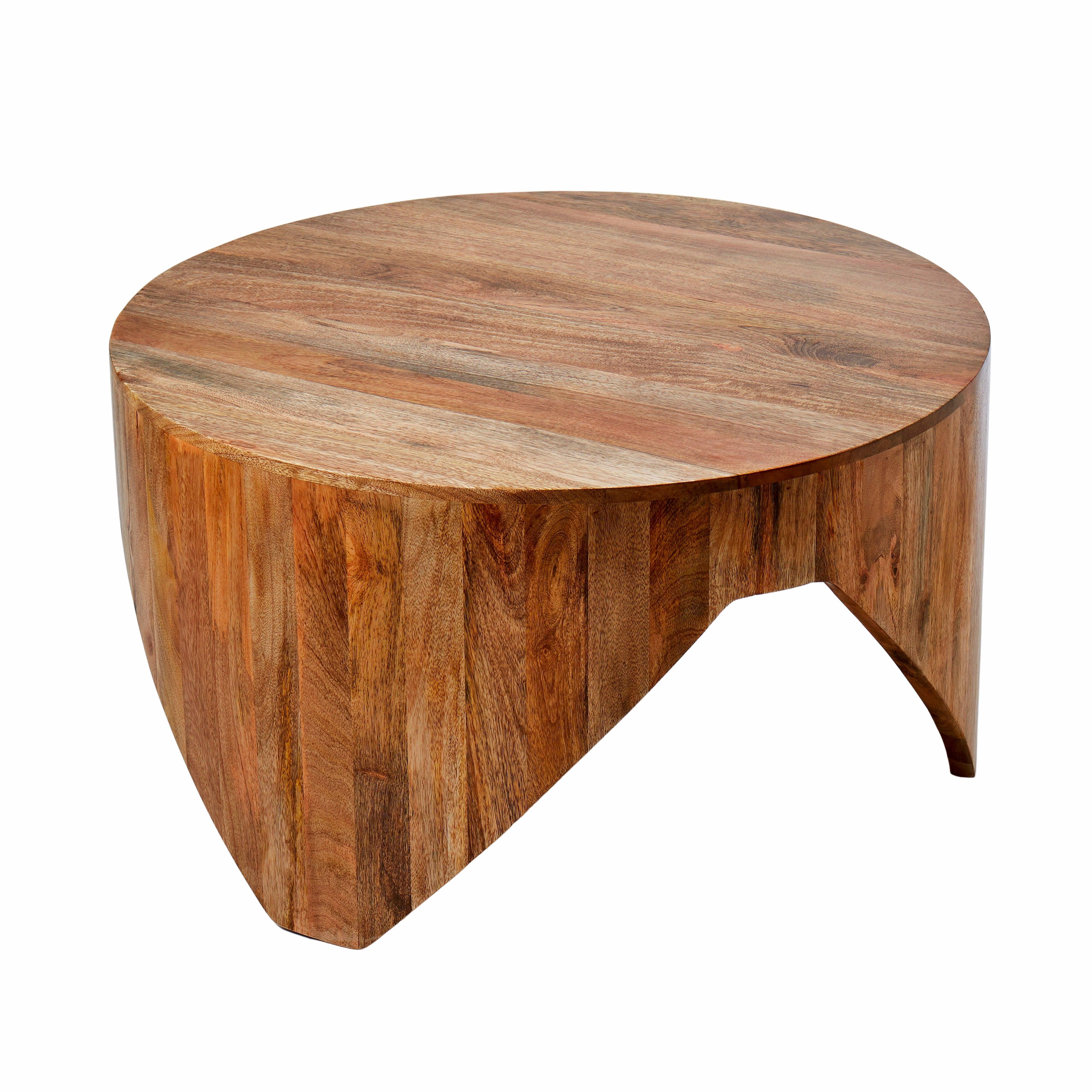 Woodlove Scissor Leg Coffee Table Natural 82x82x46cm - Furniture Castle