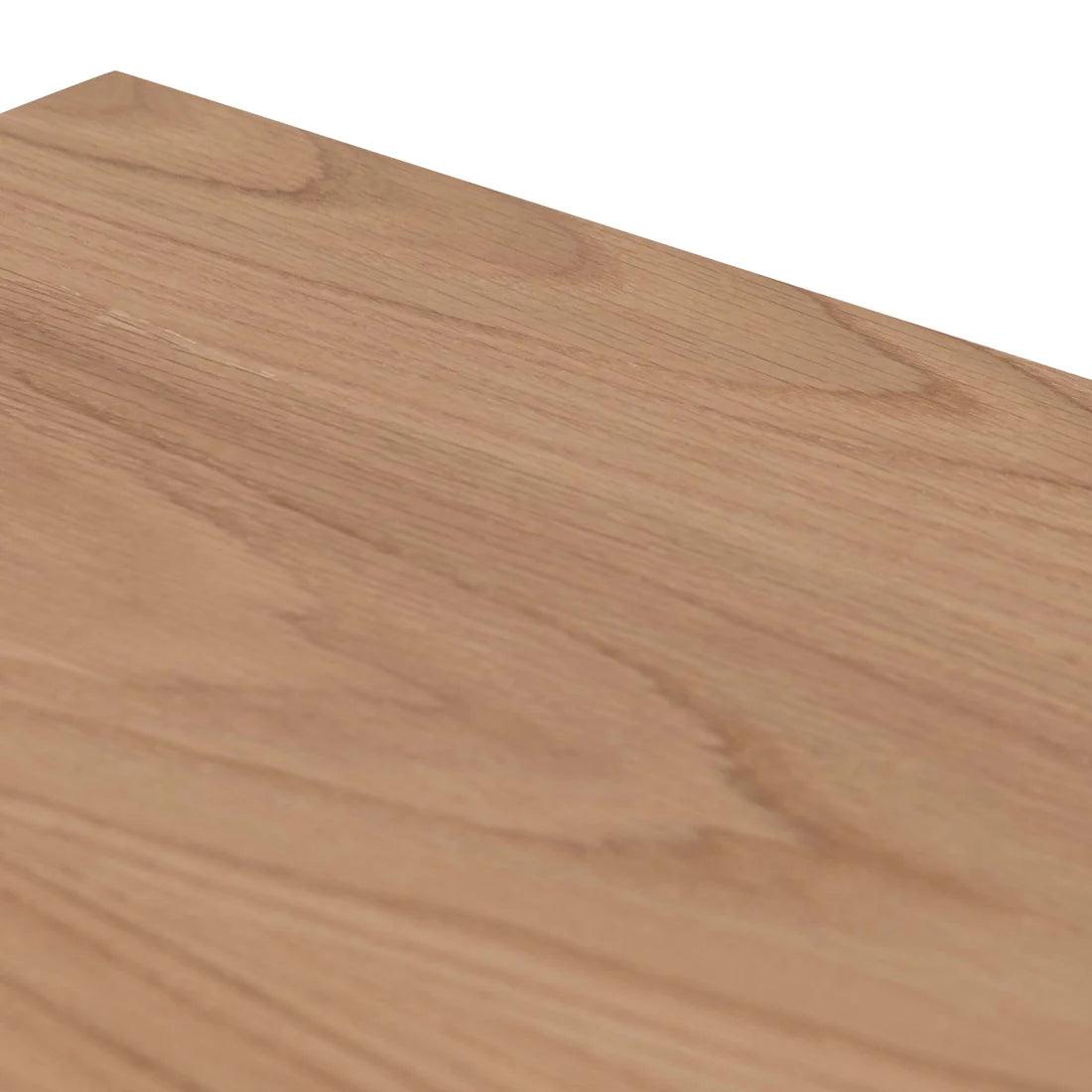 Woody 1.6m Console Table - Natural Top and Black Frame - Furniture Castle