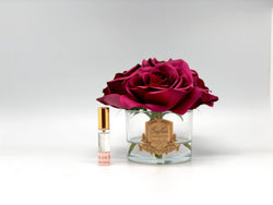 Cote Noire Perfumed Natural Touch 5 Roses - Clear - Carmine Red - Burgundy Box - GMR90