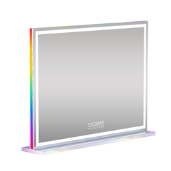 Vanity Mirror with RGB and Bluetooth Speaker- Led Light Strip 100 x 80cm