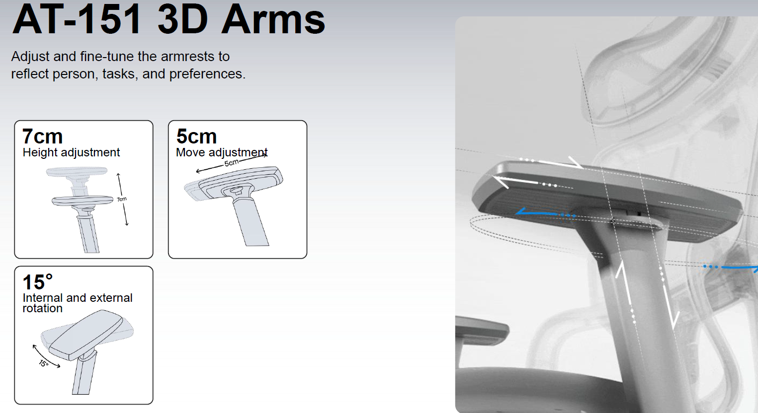 Alpha High Back Ergonomic Mesh Chair – Black Frame with Footrest