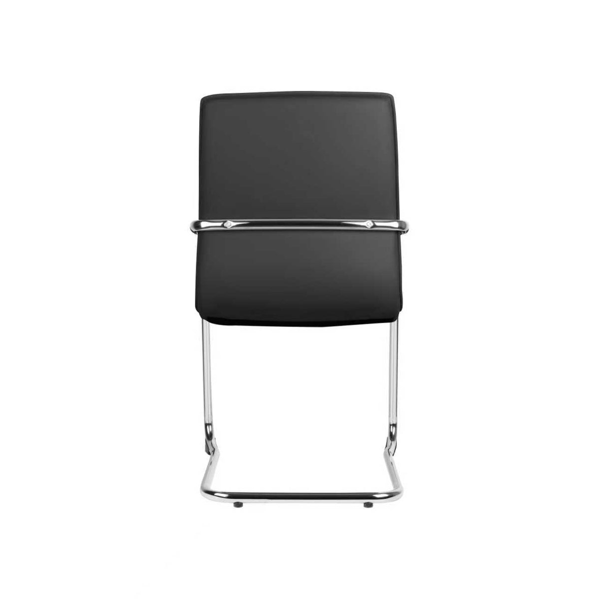 Forma Visitor Chair PU Leather Black & Tan