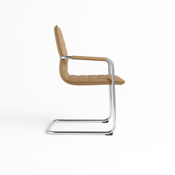Forma Visitor Chair PU Leather Black & Tan