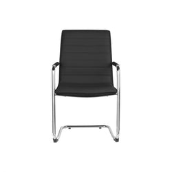 Forma Visitor Chair PU Leather Black & Tan