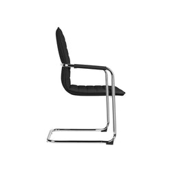 Forma Visitor Chair PU Leather Black & Tan