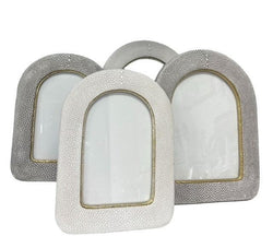 Cream Resin Arch Shagreen Frame 5x7