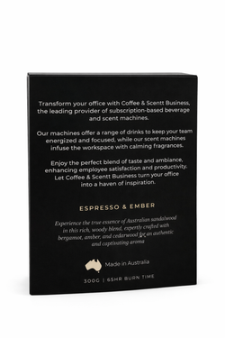 Coffee & Scentt Large Lux Candle Espresso & Ember (300g)