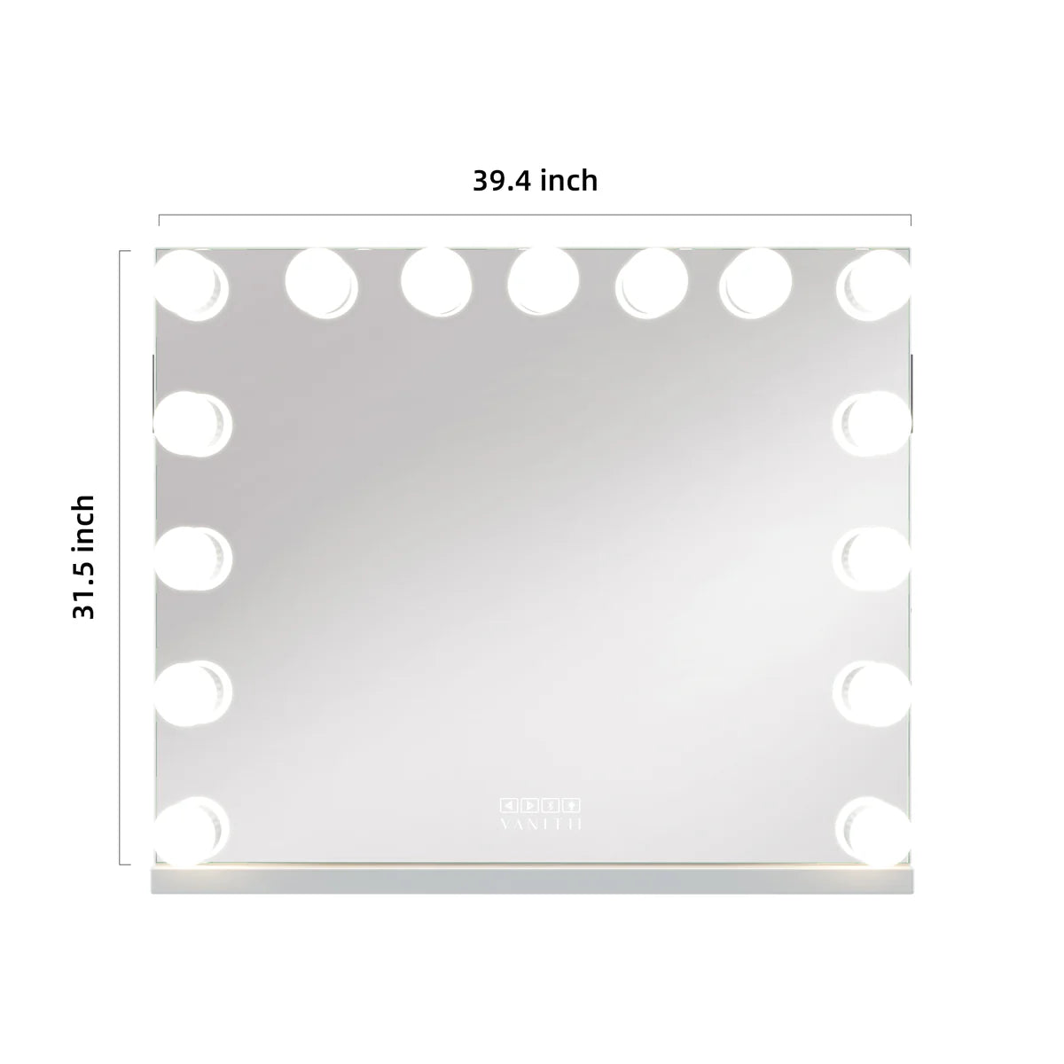 Marilyn Hollywood Mirror Pro Max - Tabletop or Wall Mount Vanity Mirror 100 x 80cm