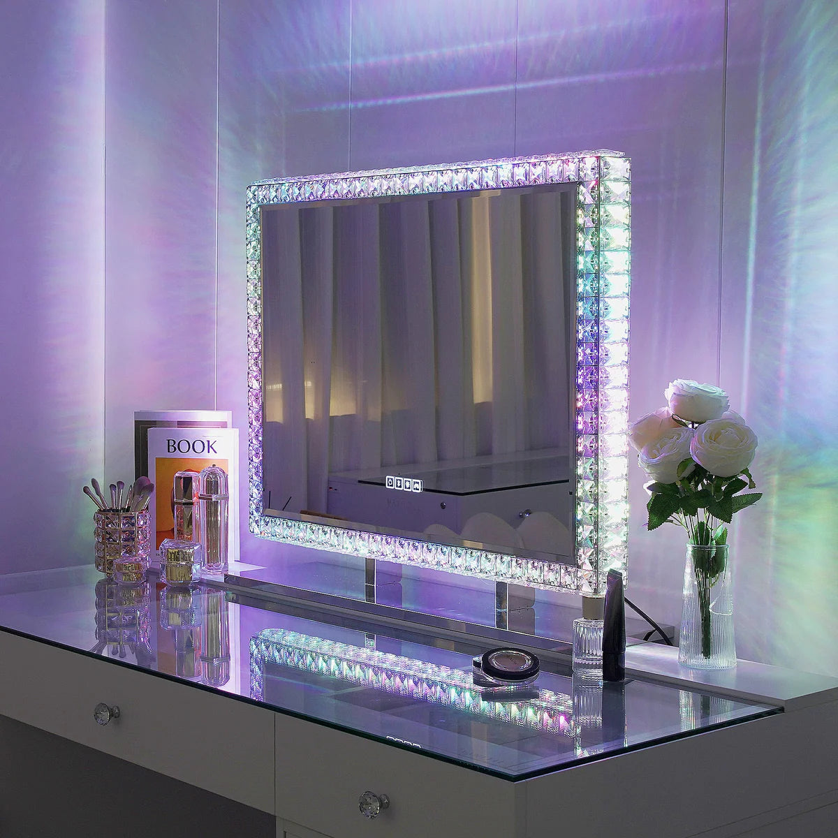 Diamond Vanity Mirror 80 x 60cm