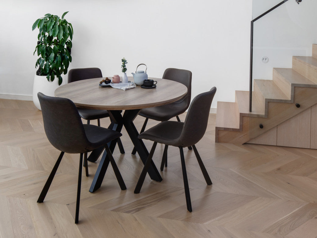 Atlas Dining Table Grey Oak Sonoma