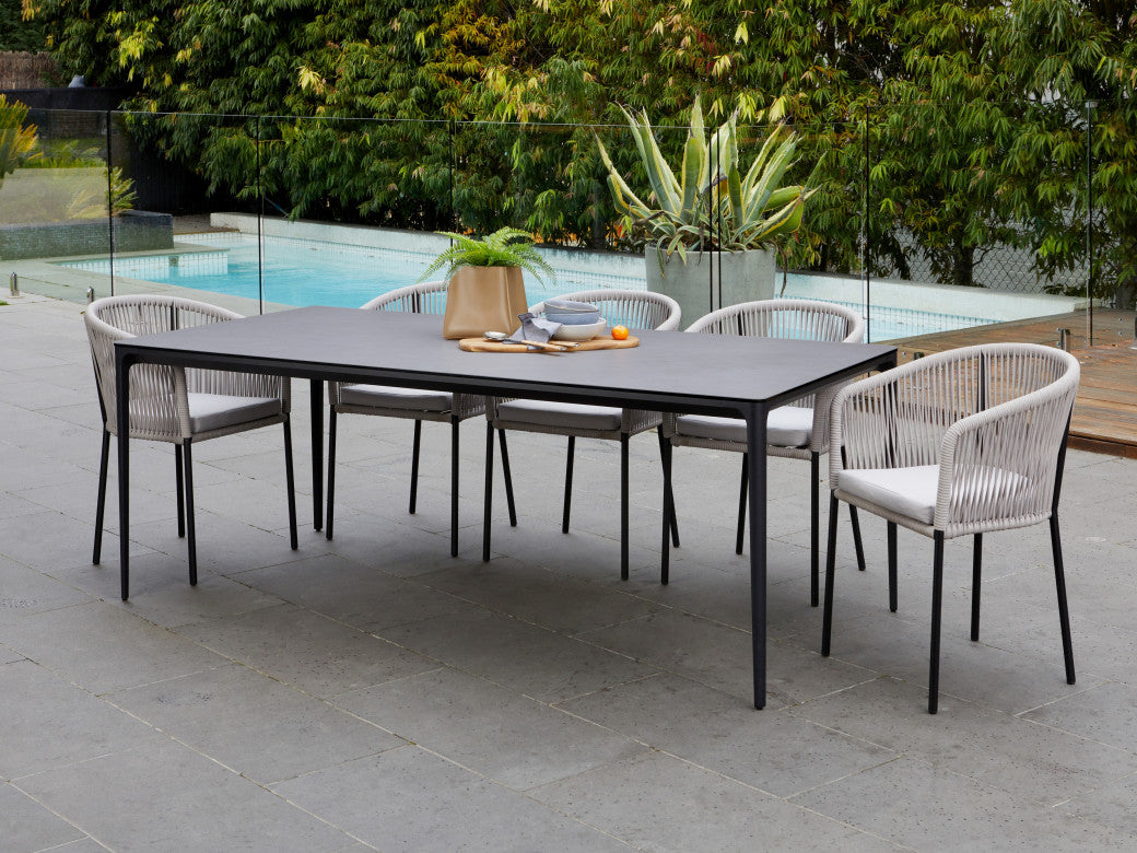 Magnate Large Dining Table Cement Ceramic