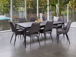 Magnate Large Dining Table Cement Ceramic