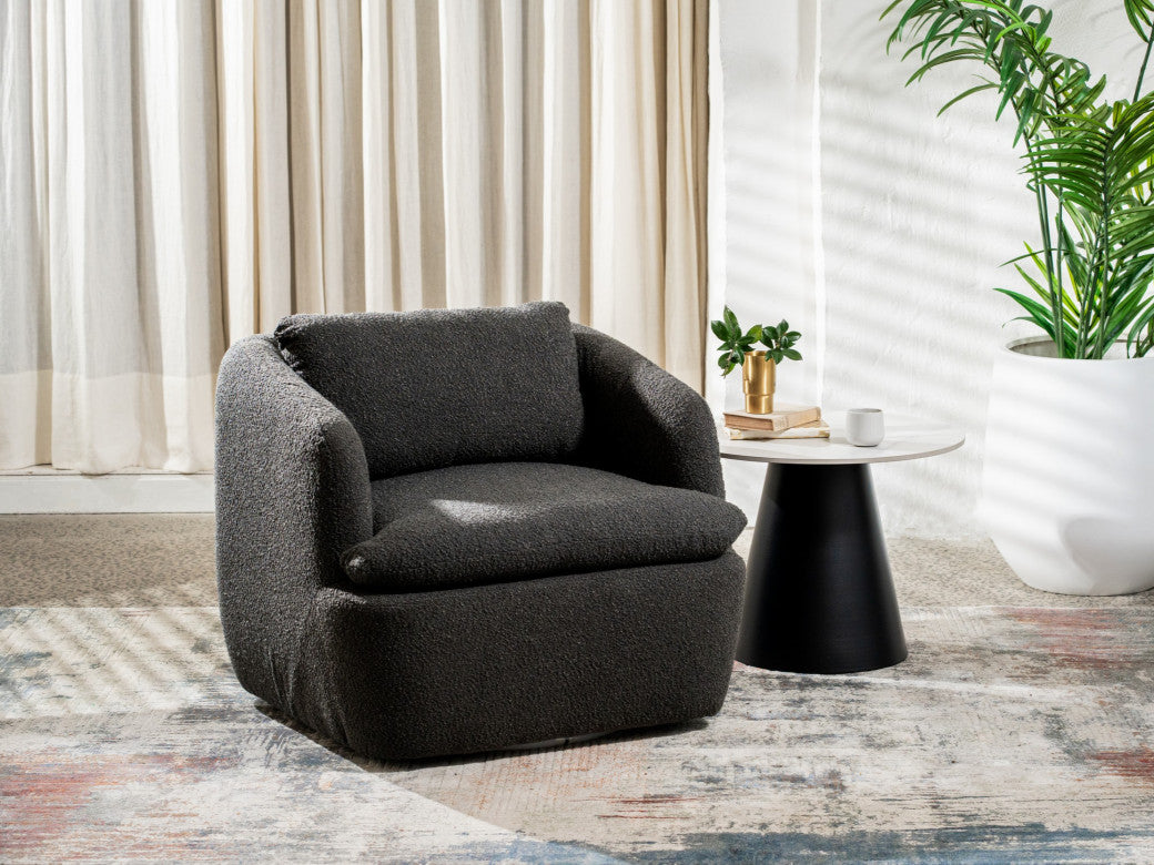 Atlantic Swivel Occasional Chair Dark Grey