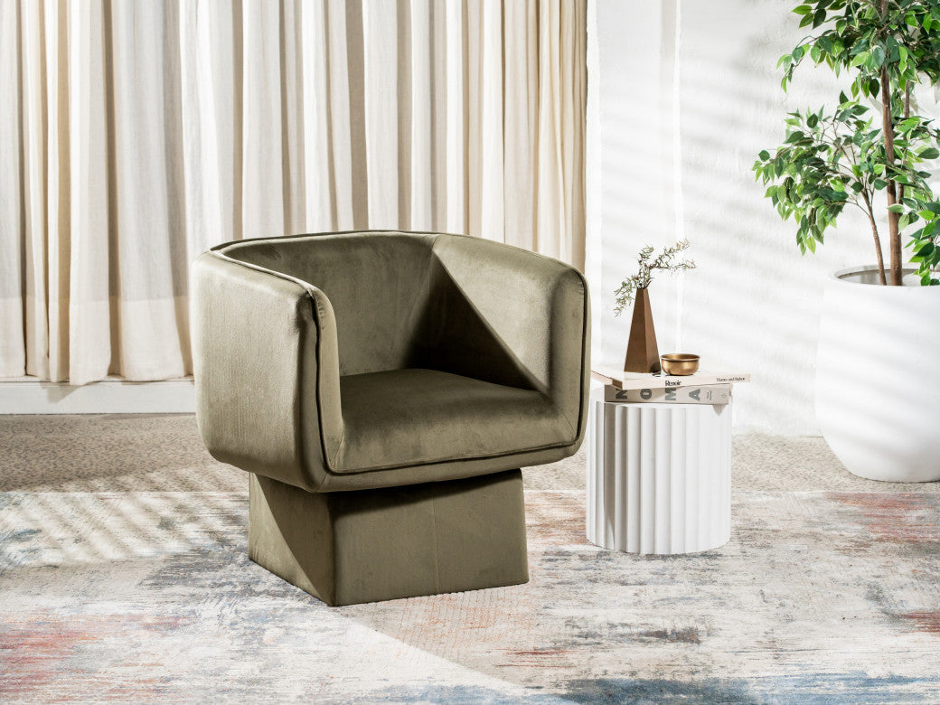 Chloe Swivel Occasional Chair Moss