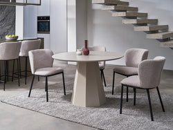 Monet Dining Table – Putty | Matte Polyurethane Finish