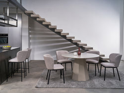 Monet Dining Table – Putty | Matte Polyurethane Finish