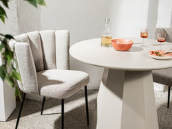 Monet Dining Table – Putty | Matte Polyurethane Finish
