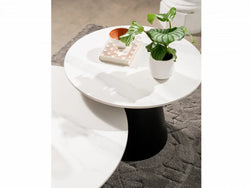 Grollo Coffee Table Set Snow White Ceramic