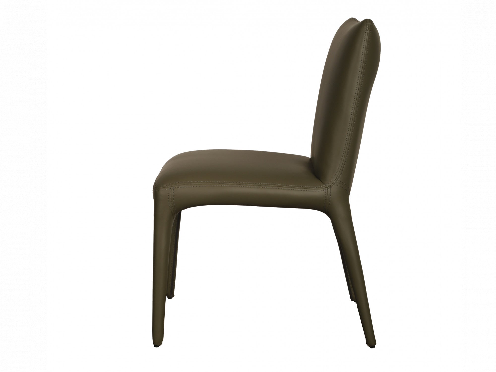 Toulon Dining Chair – Olive | Eco Leather Upholstery (Set of 2)