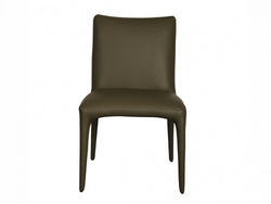 Toulon Dining Chair – Olive | Eco Leather Upholstery (Set of 2)