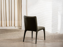 Toulon Dining Chair – Olive | Eco Leather Upholstery (Set of 2)