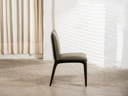 Toulon Dining Chair – Olive | Eco Leather Upholstery (Set of 2)
