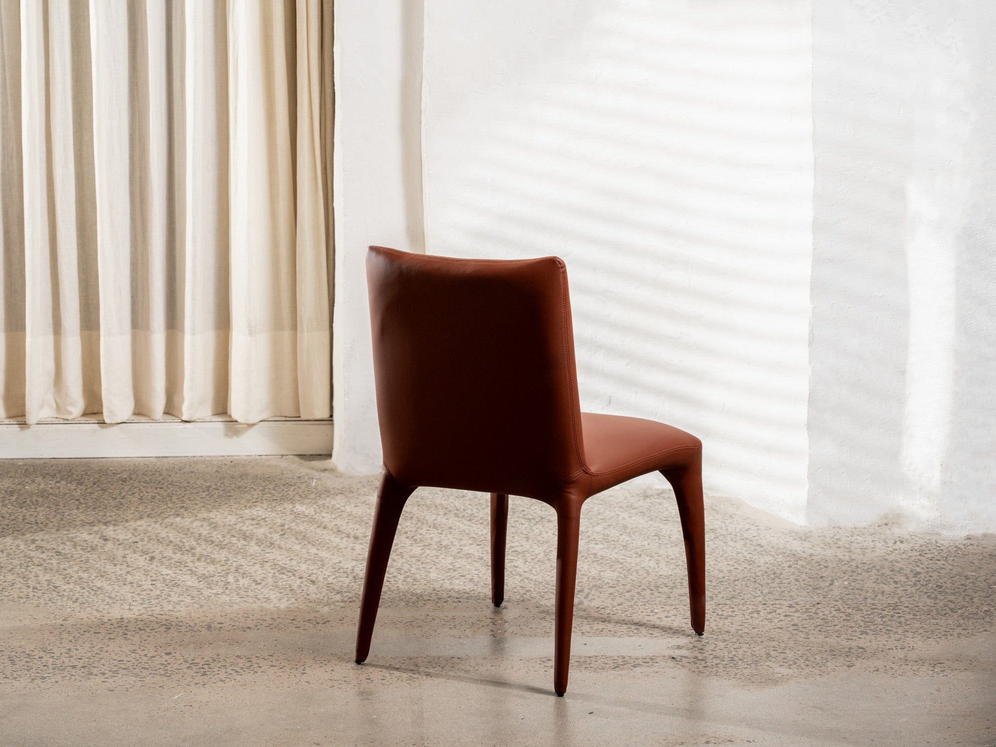 Toulon Dining Chair – Tan | Eco Leather Upholstery (Set of 2)