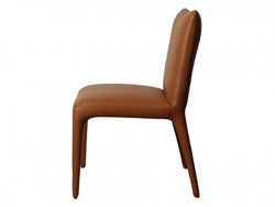 Toulon Dining Chair – Tan | Eco Leather Upholstery (Set of 2)