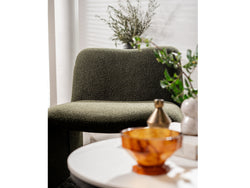 Calais Occasional Chair – Forest | Boucle Fabric Upholstery