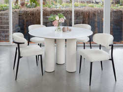 Cuba Round Dining Table White Sevella