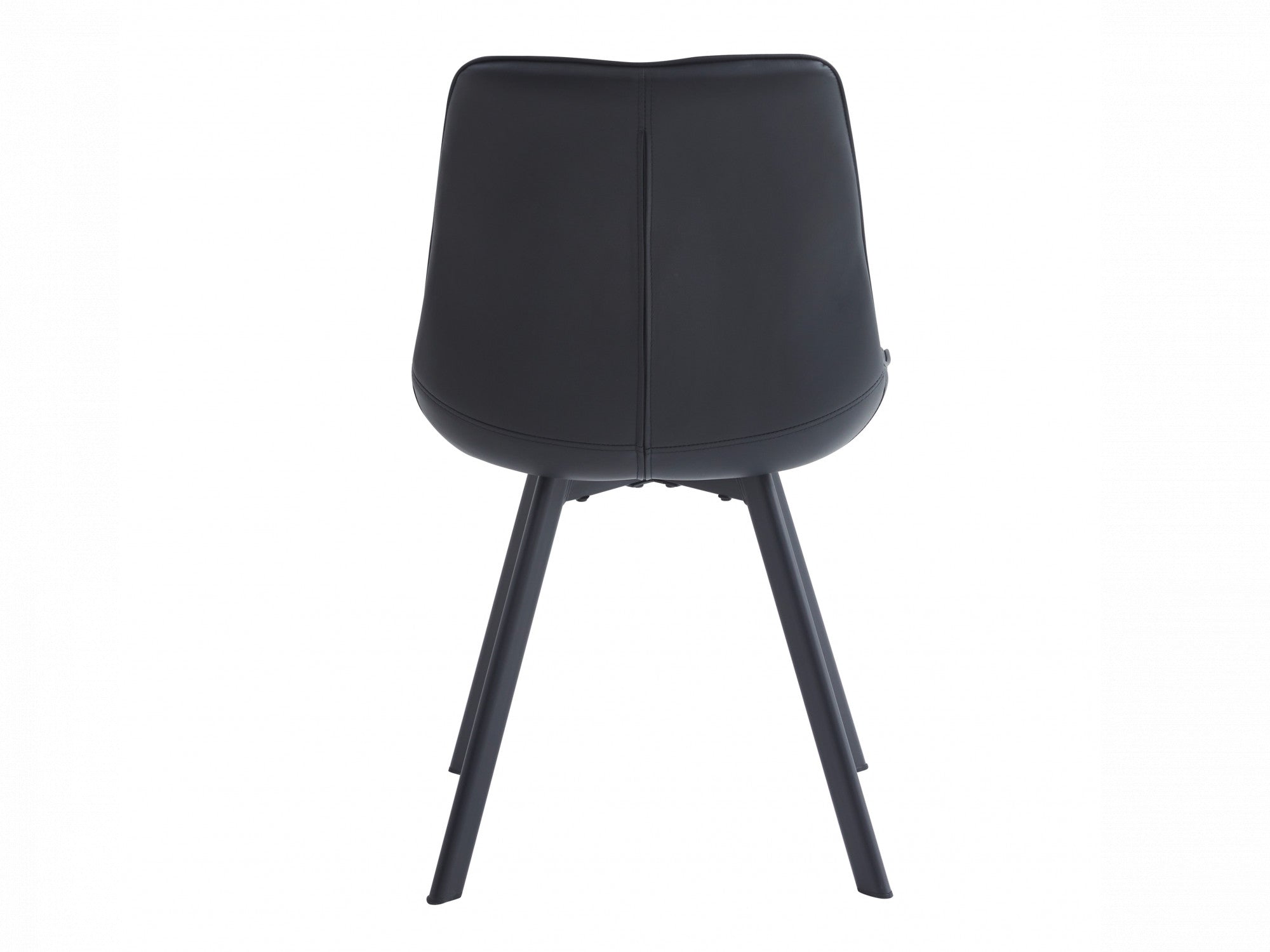 Forest Dining Chair – Black | Eco Leather & Black Frame (Set of 2)