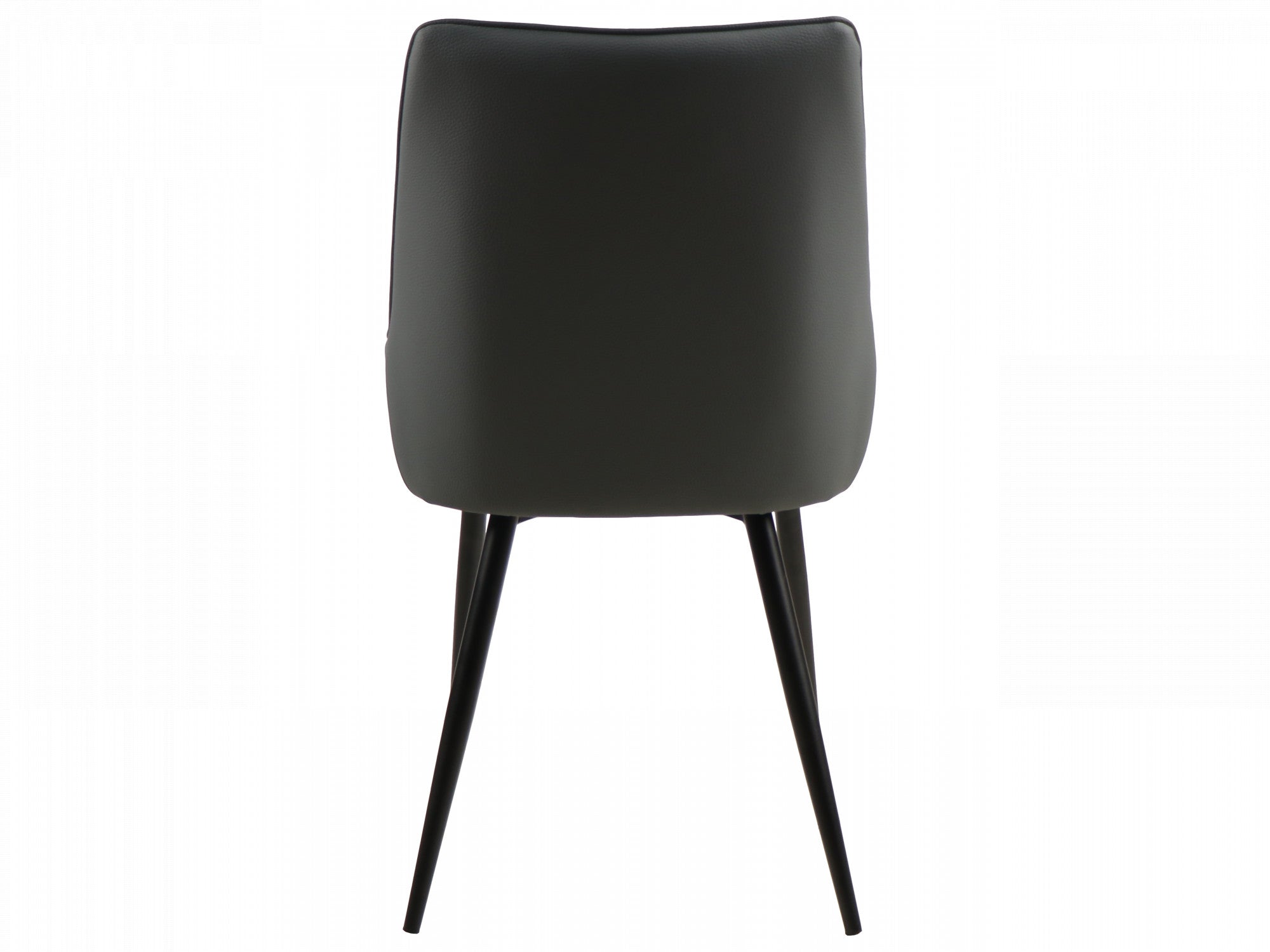 Ruben Dining Chair – Charcoal | Eco Leather & Black Frame (Set of 2)
