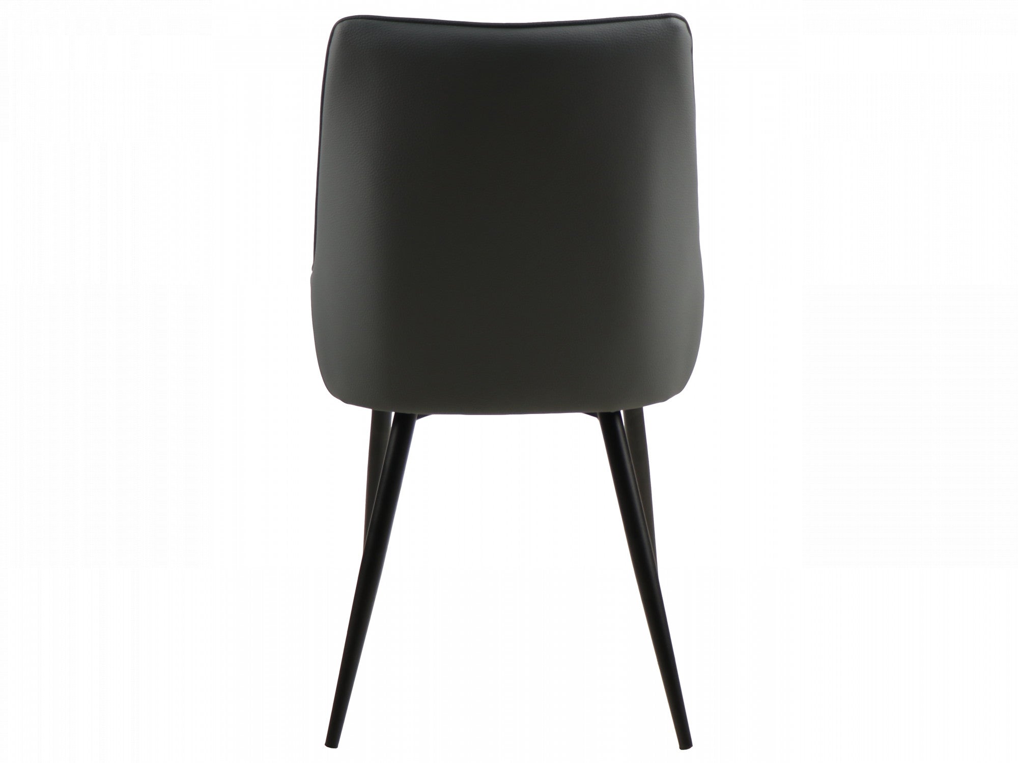 Ruben Dining Chair – Charcoal | Eco Leather & Black Frame (Set of 4)