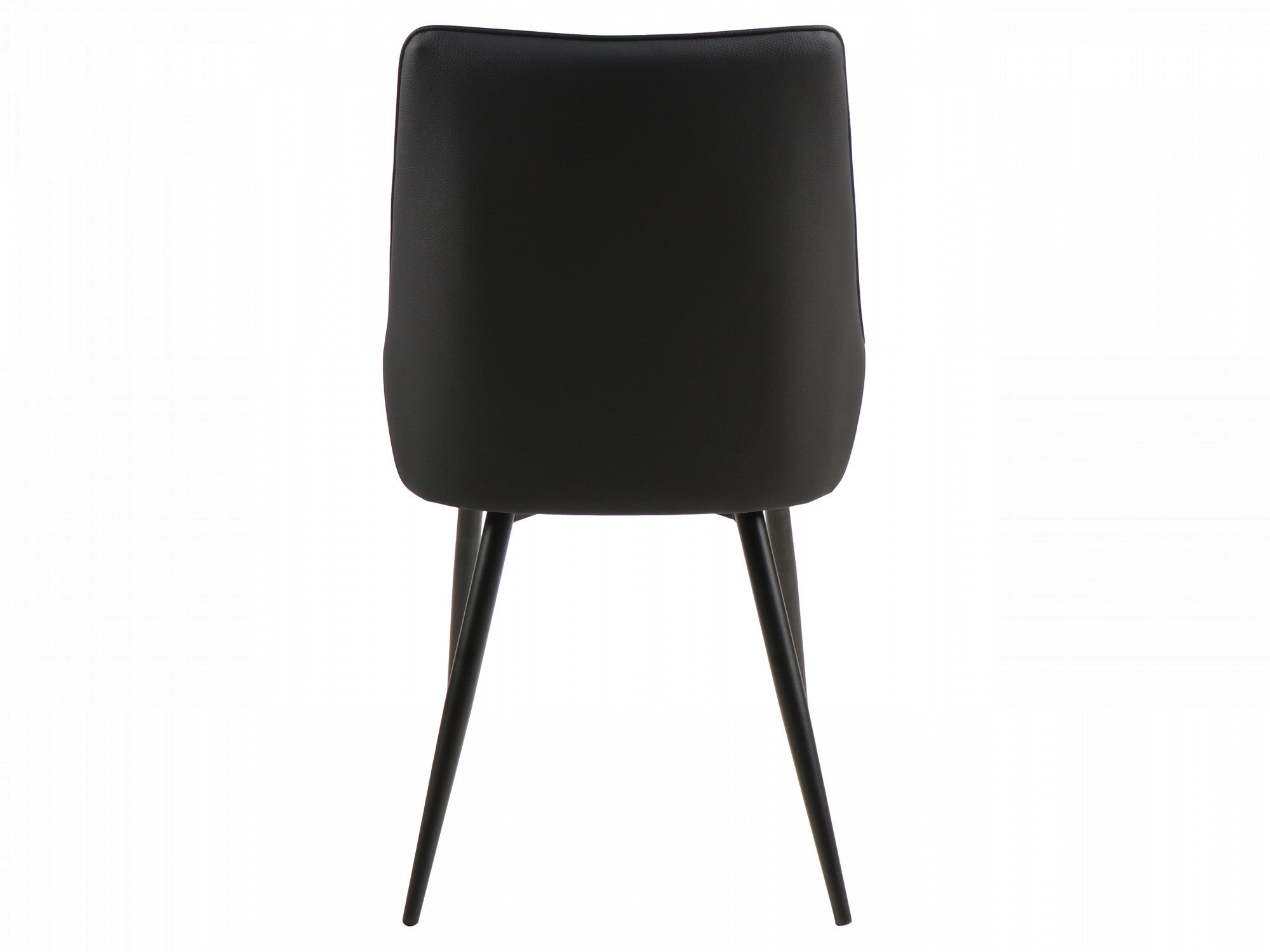 Ruben Dining Chair – Black | Eco Leather & Black Frame (Set of 4)