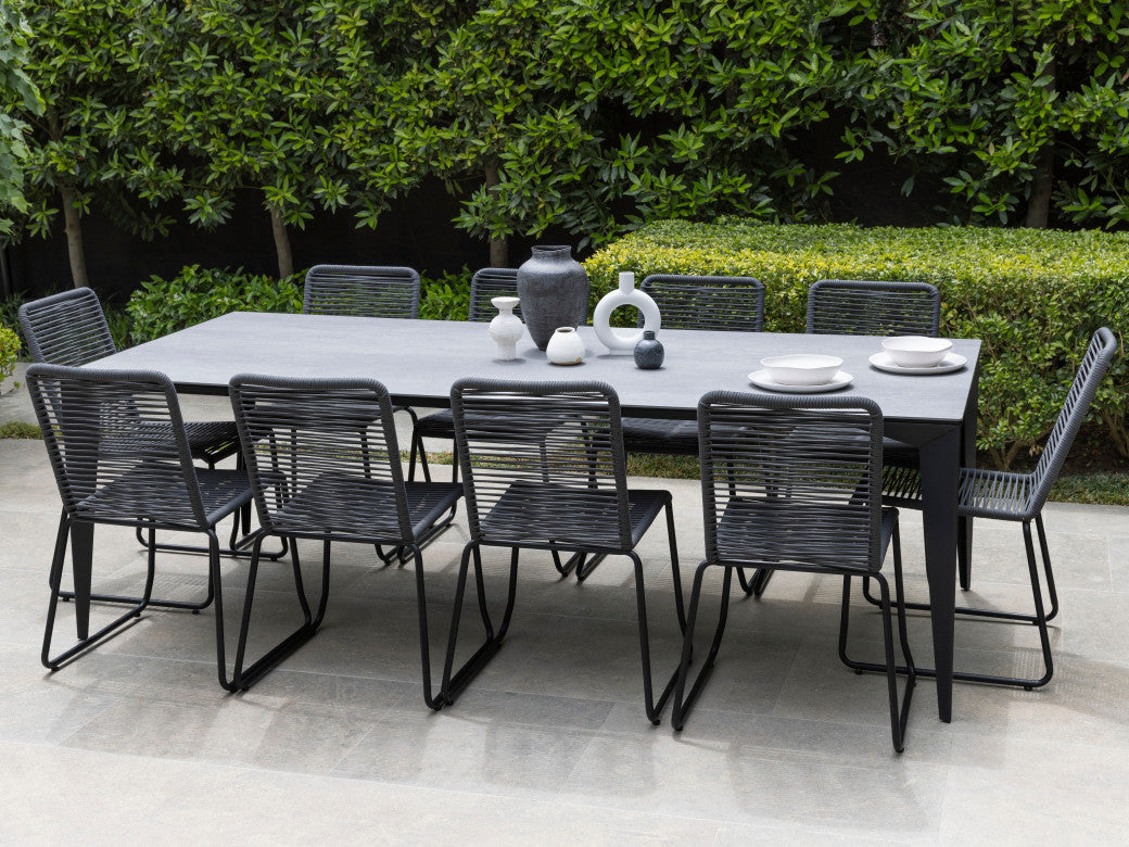 Lido Outdoor Chair Charcoal (Set of 4)
