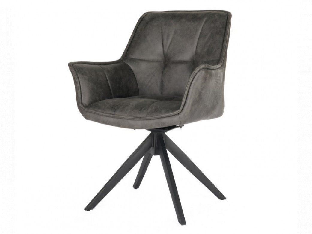 Bella Dining Chairs Grey  (Set of 2)