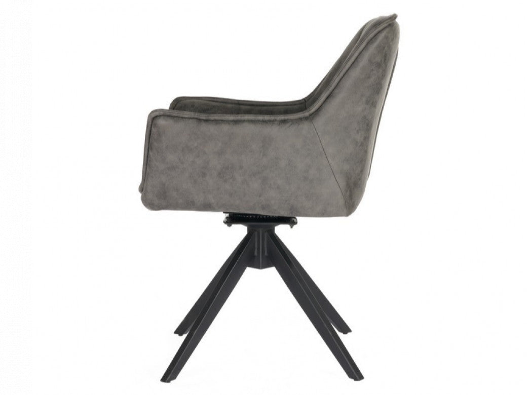 Bella Dining Chairs Grey  (Set of 2)