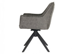 Bella Dining Chairs Grey  (Set of 2)