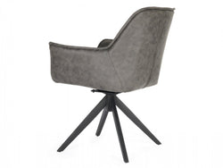 Bella Dining Chairs Grey  (Set of 2)