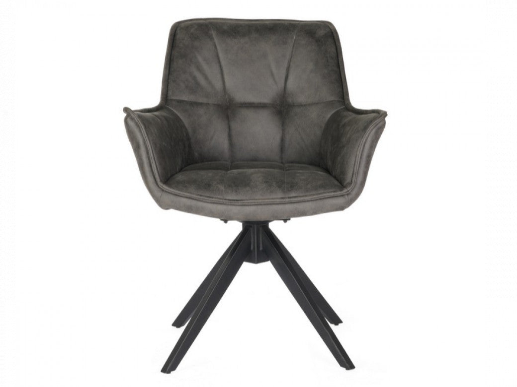 Bella Dining Chairs Grey  (Set of 2)