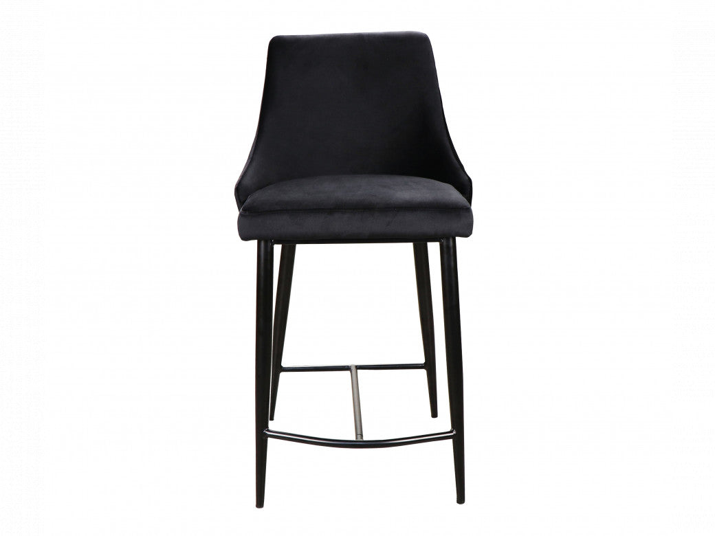 Cassia Bar Stool Black Set of 2