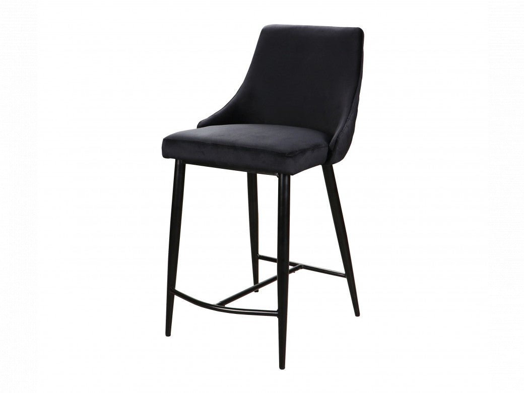 Cassia Bar Stool Black Set of 2