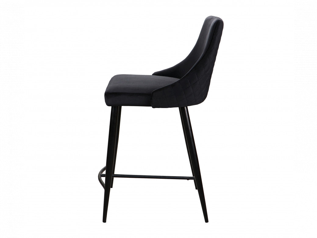 Cassia Bar Stool Black Set of 2