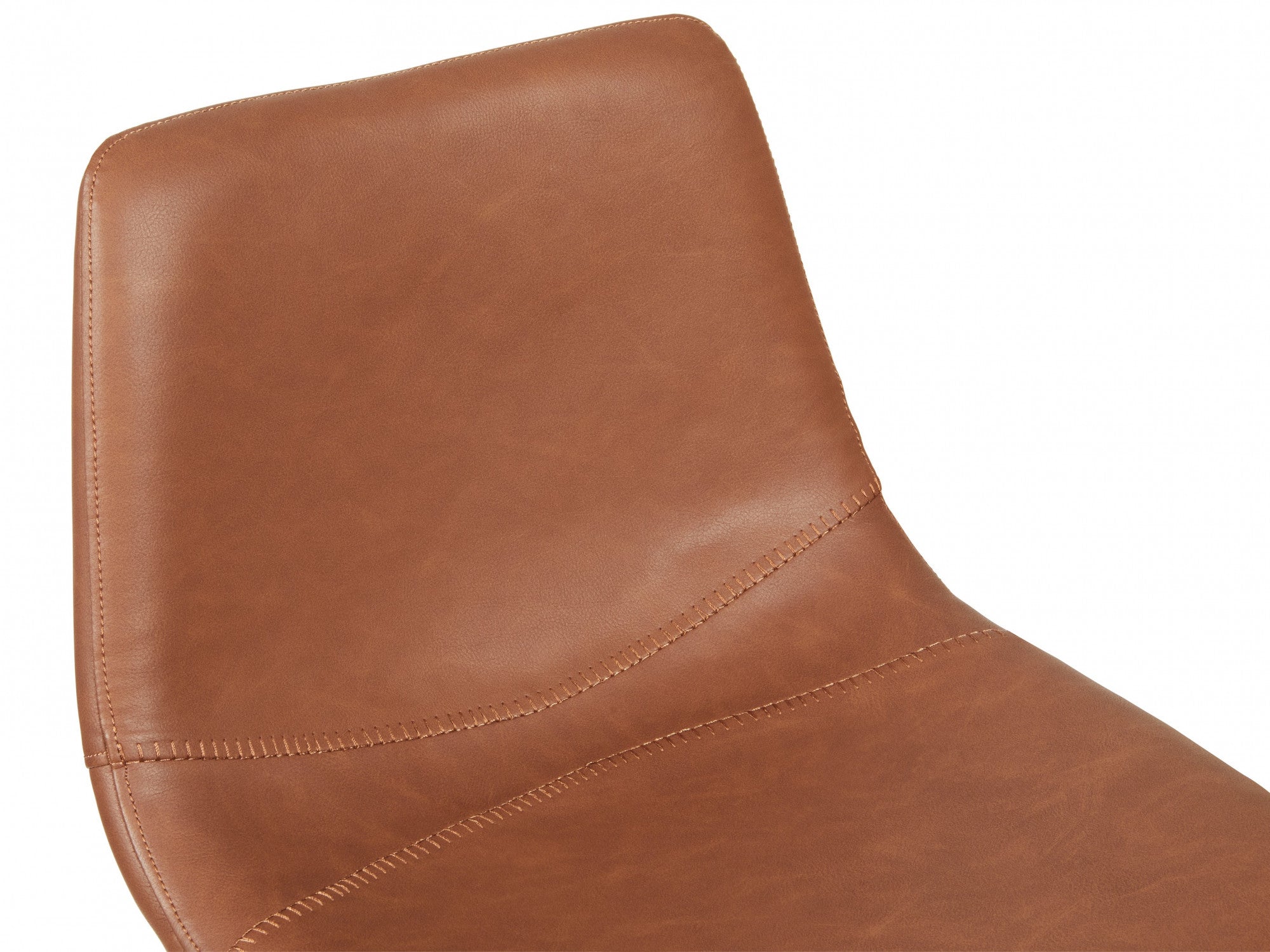 Hugo Bar Stool – Cognac | Eco Leather & Black Frame (Set of 2)