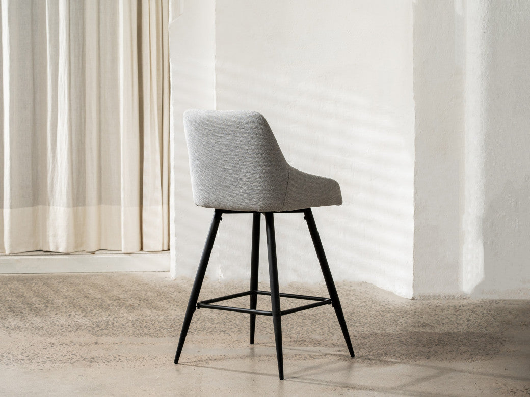 Ashton Bar Stool Silver Grey (Set of 2)