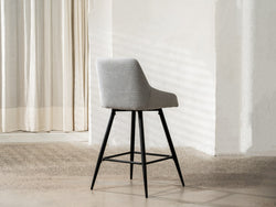 Ashton Bar Stool Silver Grey (Set of 2)