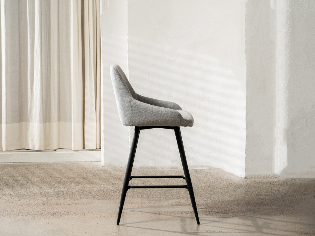 Ashton Bar Stool Silver Grey (Set of 2)