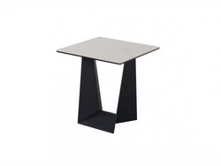 Symphony Side Table – Marmo Marble Effect | Black Frame
